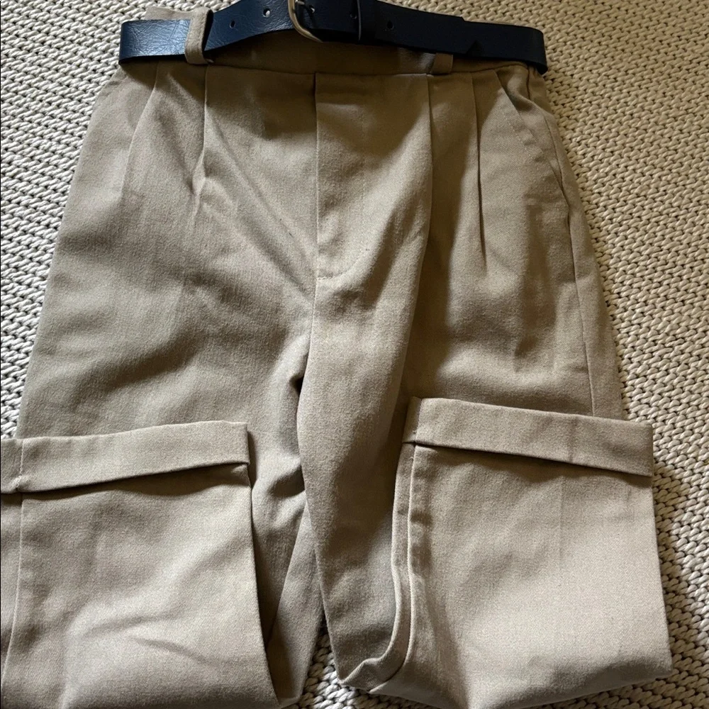 Pants & belt boys size 4 new 60% cotton 40% polyester belt loops